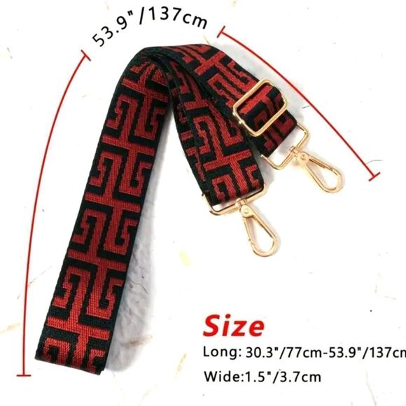 Geometric Patterned Bag Straps Replacement - Picture 4 of 12